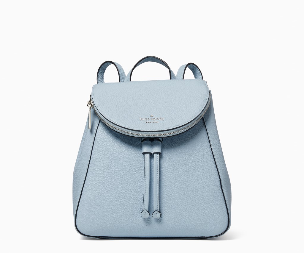 Leila Medium Flap Backpack (Blue)